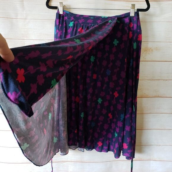 Marc Jacobs Lucky Clover Wrap Knit/Stretchy Skirt - Picture 3 of 11